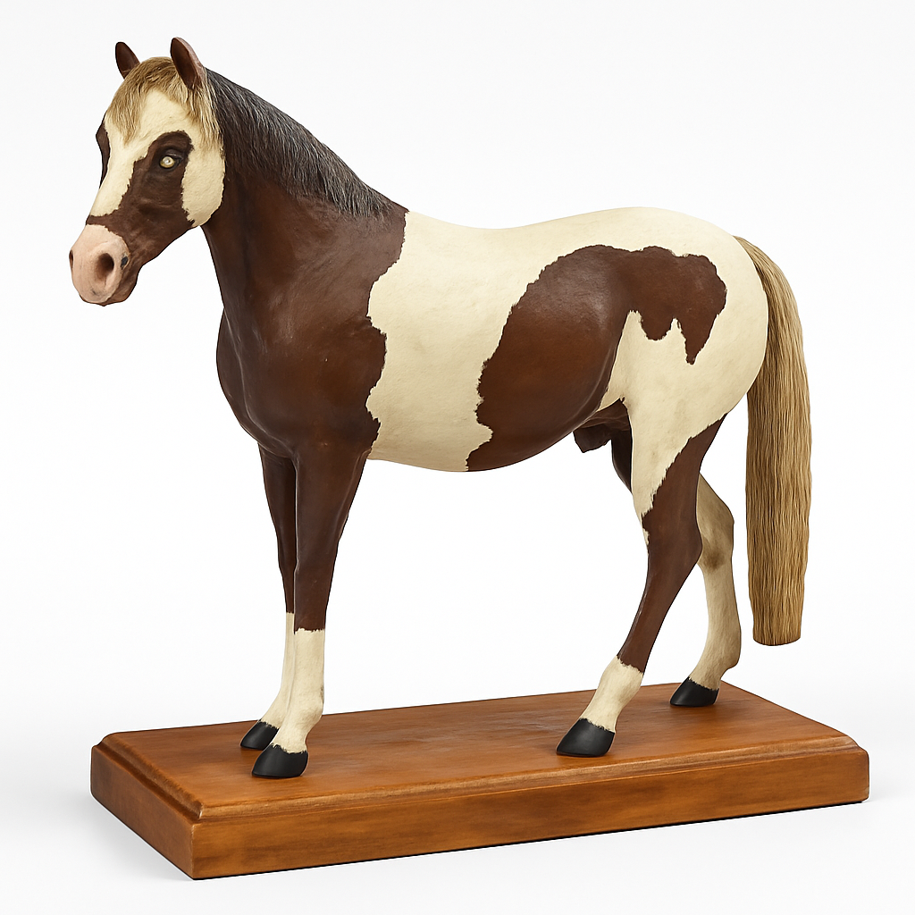 Miniatura Cavalo Pampa – Escultura Artesanal em Resina