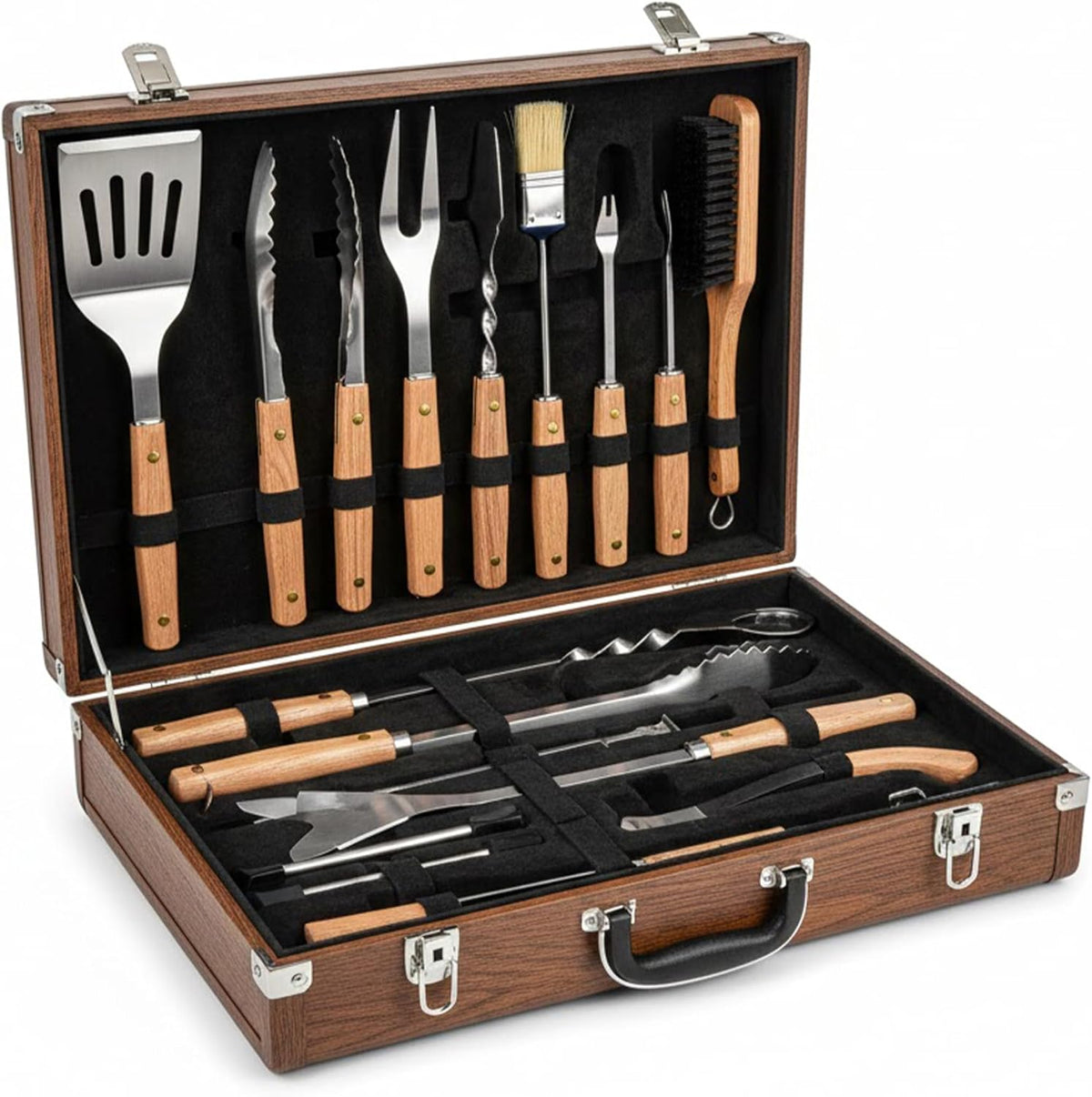 Kit para Churrasco - Estojo - 18 peças