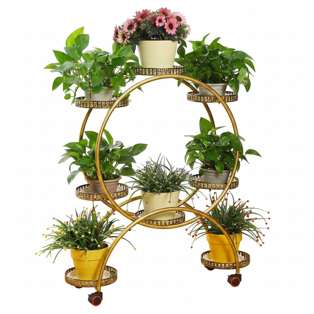 Suporte para Plantas e Flores com Rodinhas