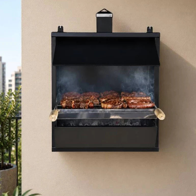 Brasa Nobre — Churrasqueira de Parede com GiraGrill de Brinde.