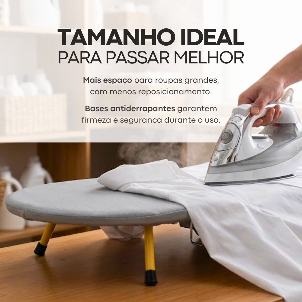 Tábua de Passar Dobrável e Compacta - MAIS VENDIDO 2026