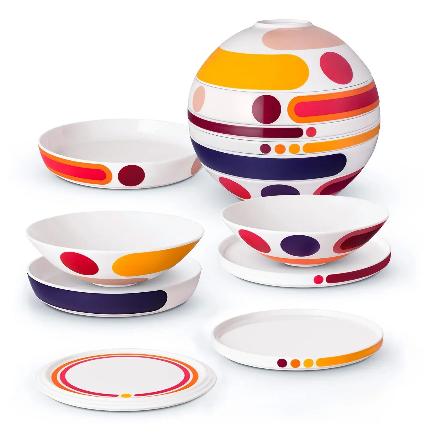 Conjunto de Jantar para 2 Pessoas - La Boule 7 Peças - (Promoção de Outubro)