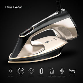 Vaporizador de roupas 2 em 1 Kosh Germany + Ferro a vapor de 1800 W
