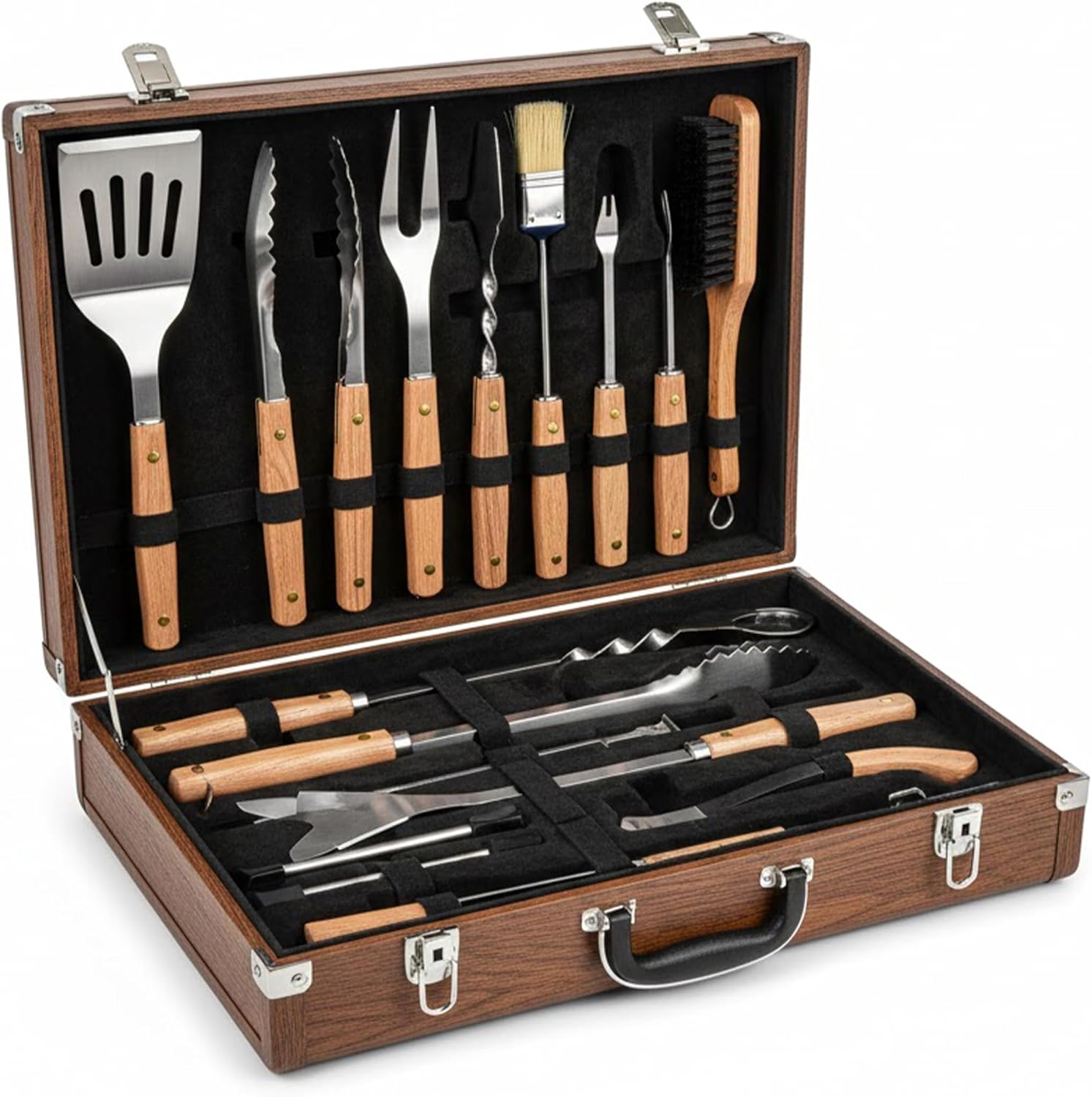 Kit para Churrasco - Estojo - 18 peças