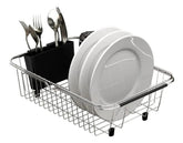 Escorredor De Pratos Ajustável Compacto Sobre A Pia Dish Rack-small