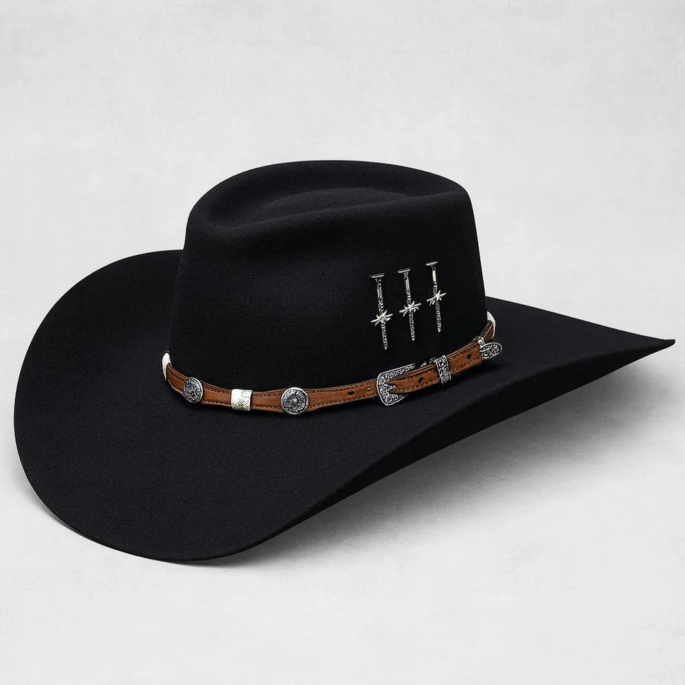 Chapeu 3 Cravos Americano Preto