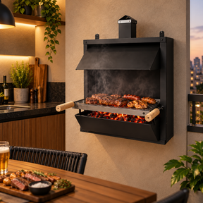 Brasa Nobre — Churrasqueira de Parede com GiraGrill de Brinde.