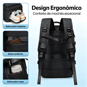 UrbanPack Pro™ – Mochila Executiva Impermeável[Com USB e Compartimento para Notebook]