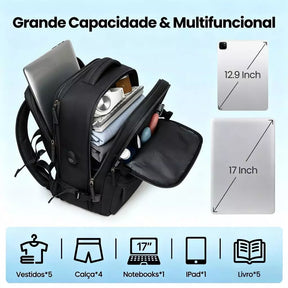 UrbanPack Pro™ – Mochila Executiva Impermeável[Com USB e Compartimento para Notebook]