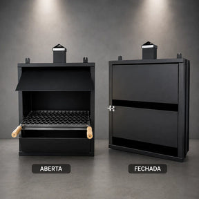 Brasa Nobre — Churrasqueira de Parede com GiraGrill de Brinde.