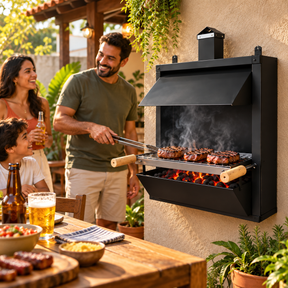 Brasa Nobre — Churrasqueira de Parede com GiraGrill de Brinde.