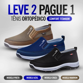 Tênis Ortopédico Titanium + Palmilha [LEVE 2 PAGUE 1 ]
